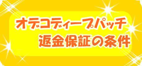 オデコディープパッチの返金保証
