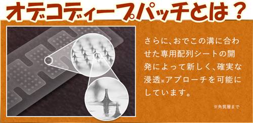 オデコディープパッチのマイクロニードル