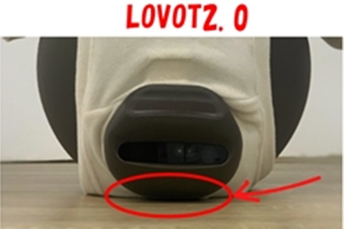 LOVOT（らぼっと）本体の改良箇所LOVOT（らぼっと）2.0のフロントセンサー
